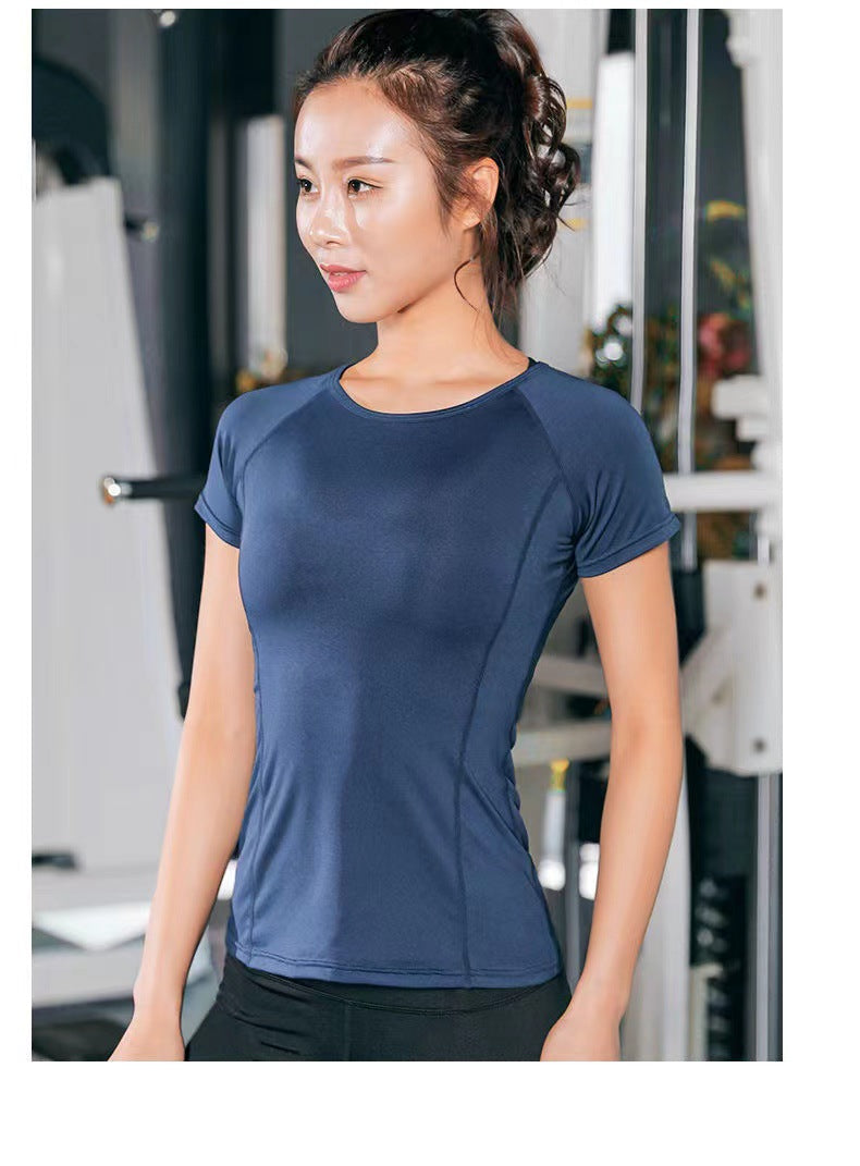 Outdoor Sports Shirt Sportswear Yoga Wear Women's Sports T-Shirt Fitness Clothes Running Yoga Top Female Workout Tops T-shirt