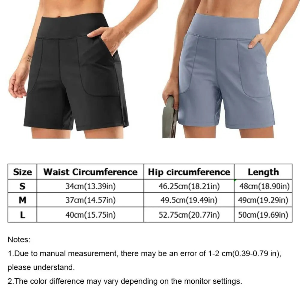 Active Wear Elastic Waist Women Running Shorts High Waist Quick Dry Sport Shorts Comfortable Breathable Yoga Pants Workout