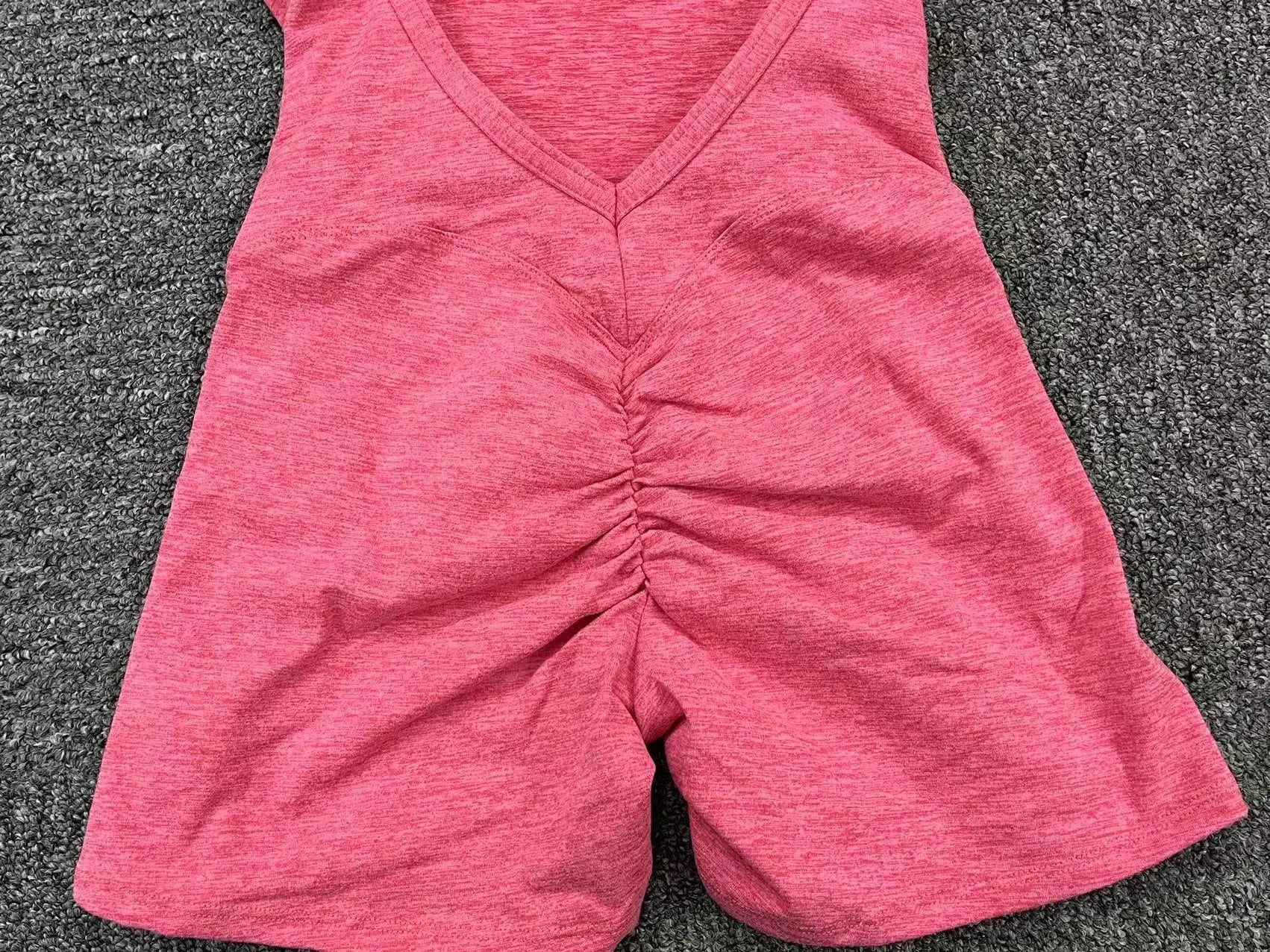 Padded Active Wear Gym Yoga Bodysuit Women Fitness Clothing Women Workout Female Sports Outfit Suits Exercise Jumpsuit