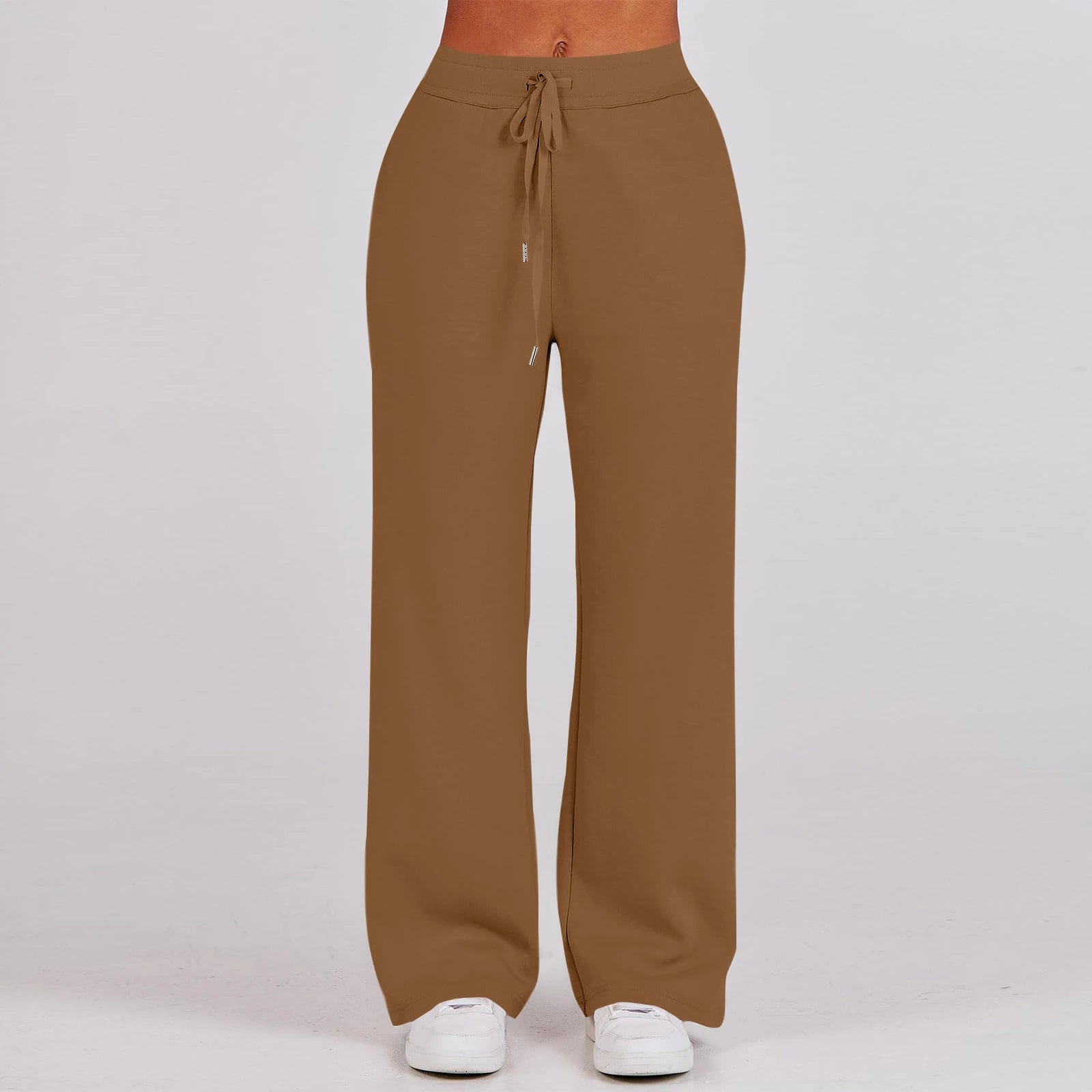 Active Fashion Women Two Piece Set Half Zip Collar Sweatshirt Popular Wide Leg Pants Pocket Design Comfy Lounge Sports Outfit