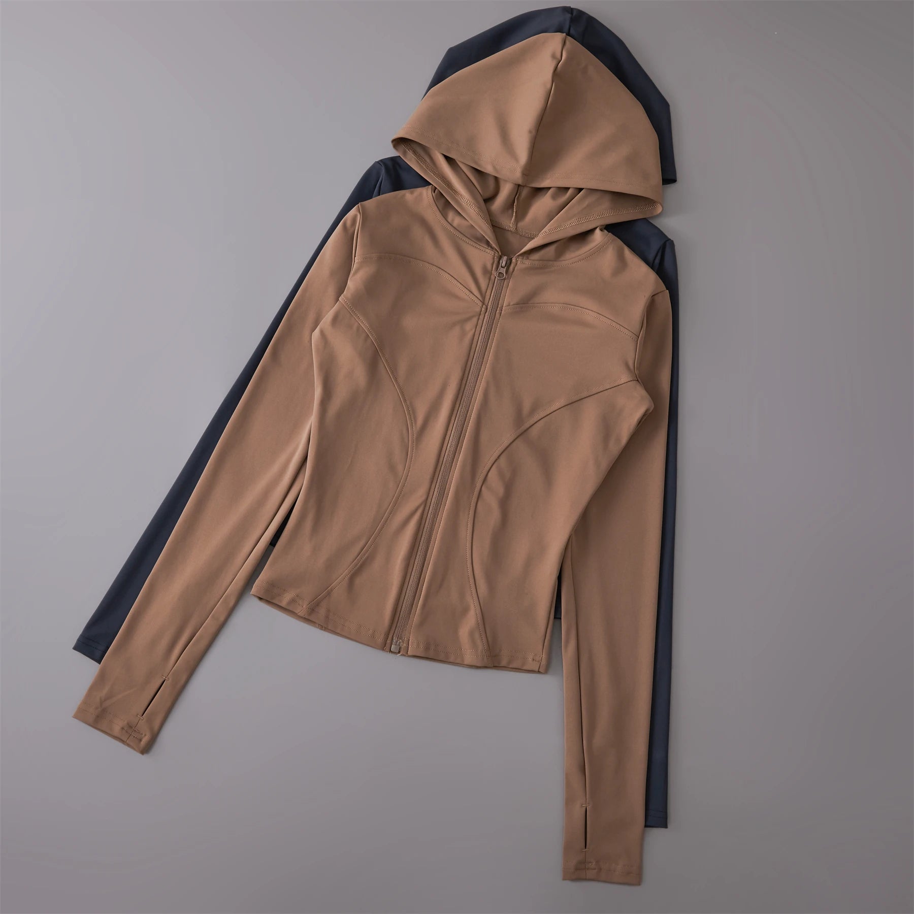 Activewear Breathable Sun Proof Outdoor Hooded Jacket Long Sleeve Fitness Sun Protection Clothing Women Sports Hoodies