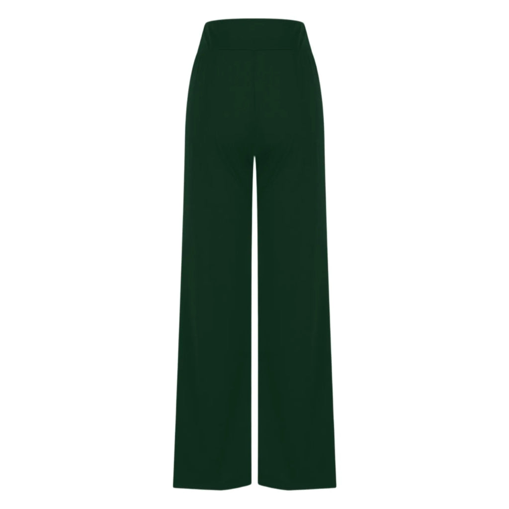 Activewear Women Wide Leg Pants Casual Cotton Yoga Pants With Pockets High Waist Drawstring Baggy Sweatpants Flare Leggings