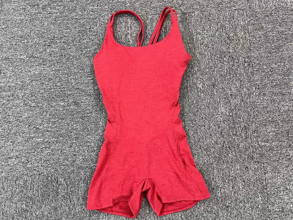 Padded Active Wear Gym Yoga Bodysuit Women Fitness Clothing Women Workout Female Sports Outfit Suits Exercise Jumpsuit