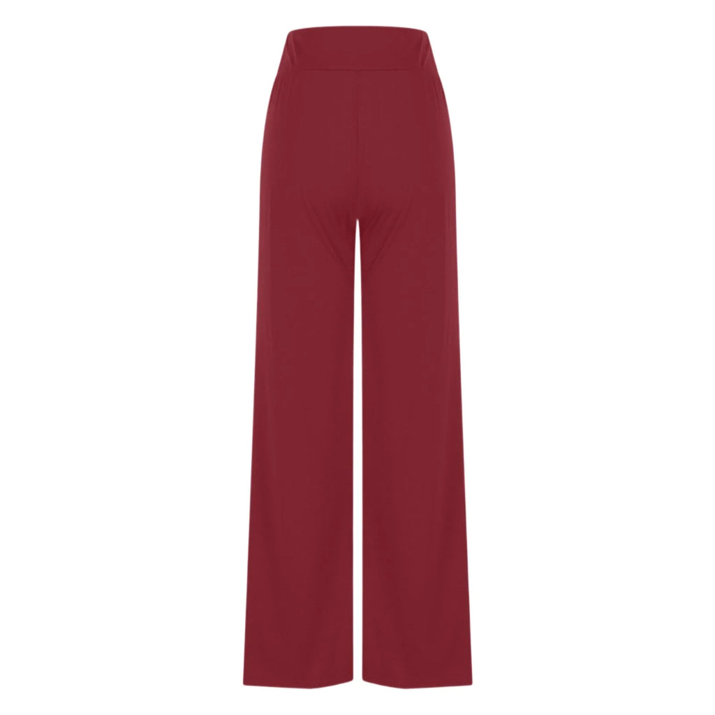 Activewear Women Wide Leg Pants Casual Cotton Yoga Pants With Pockets High Waist Drawstring Baggy Sweatpants Flare Leggings