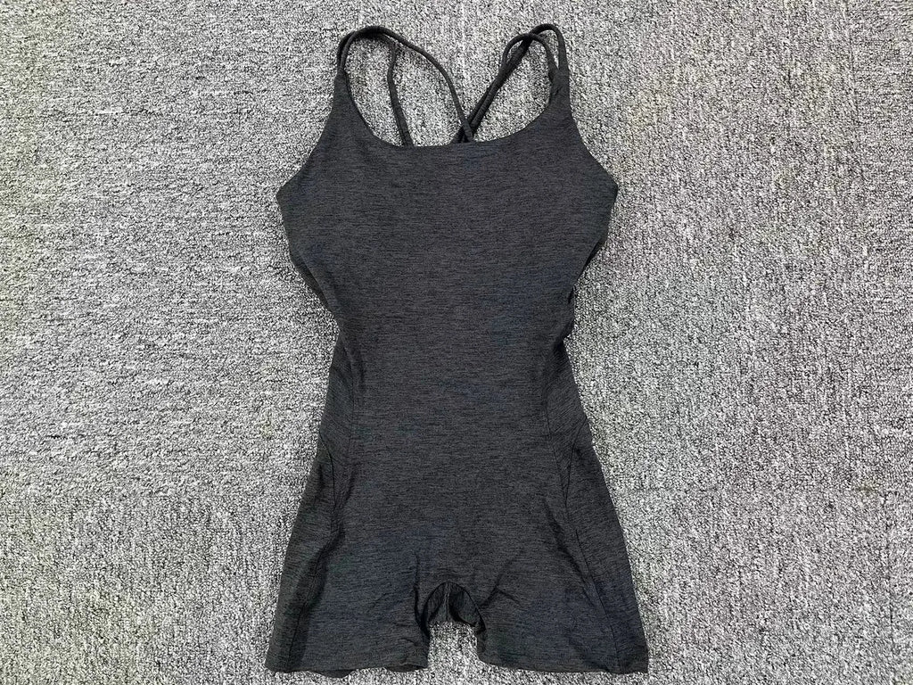 Padded Active Wear Gym Yoga Bodysuit Women Fitness Clothing Women Workout Female Sports Outfit Suits Exercise Jumpsuit