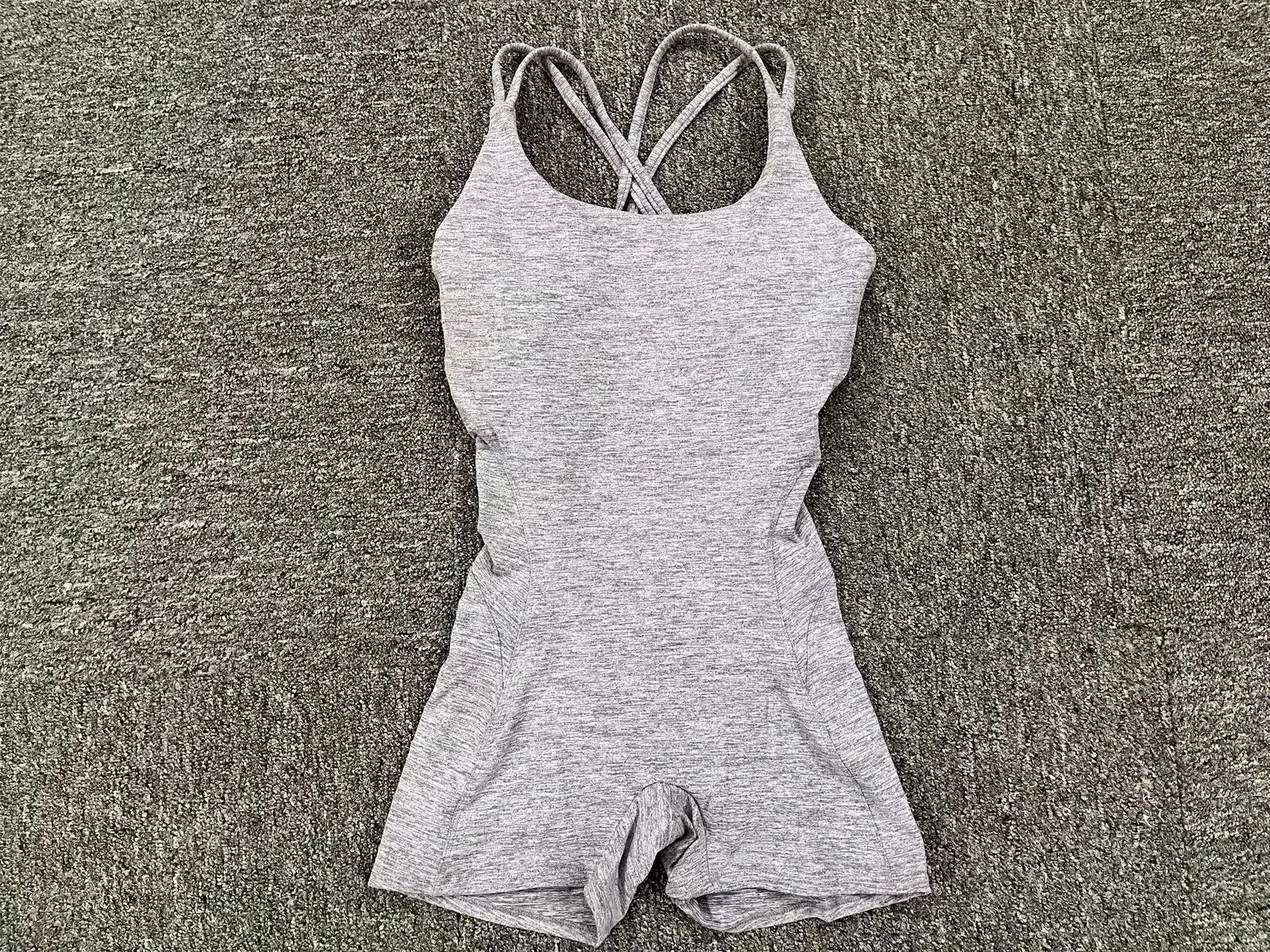 Padded Active Wear Gym Yoga Bodysuit Women Fitness Clothing Women Workout Female Sports Outfit Suits Exercise Jumpsuit
