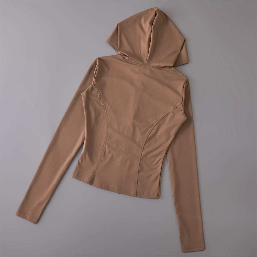 Activewear Breathable Sun Proof Outdoor Hooded Jacket Long Sleeve Fitness Sun Protection Clothing Women Sports Hoodies