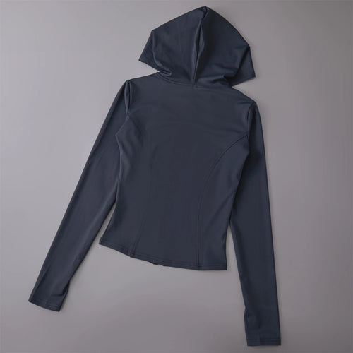 Activewear Breathable Sun Proof Outdoor Hooded Jacket Long Sleeve Fitness Sun Protection Clothing Women Sports Hoodies