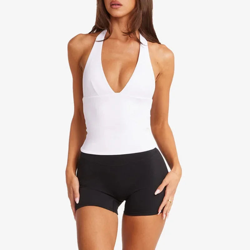 Woman Top Gym Impact Halter Top