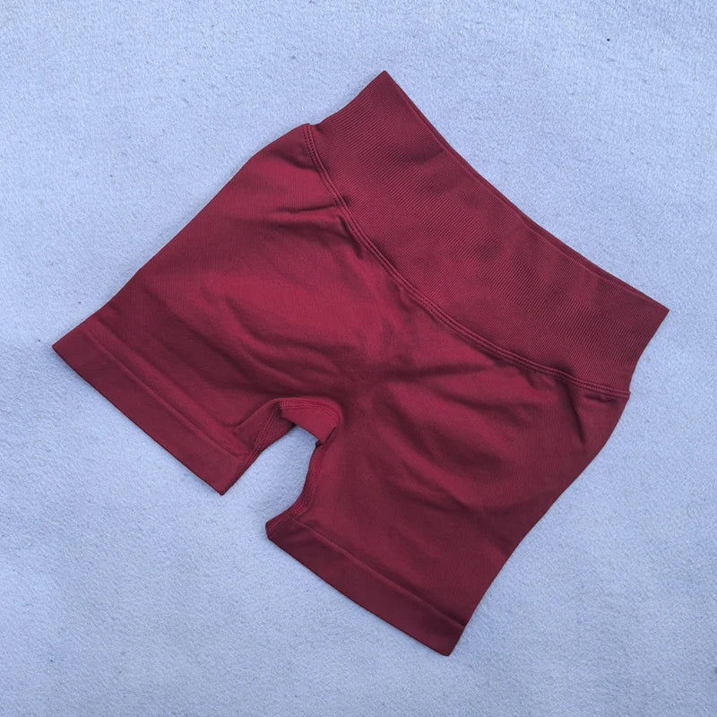 2 Pieces Yoga Set Women Backless Halter Tops High Waist Seamless Shorts Gym Suit Fitness Clothes Sportswear Workout Sets