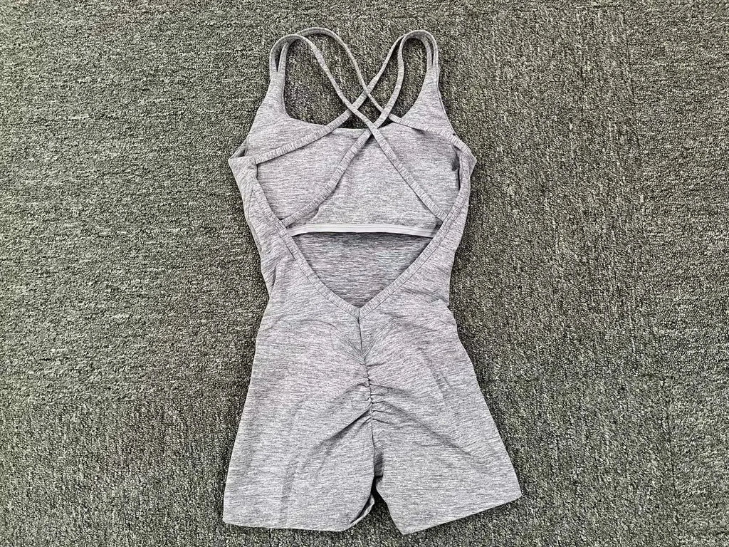 Padded Active Wear Gym Yoga Bodysuit Women Fitness Clothing Women Workout Female Sports Outfit Suits Exercise Jumpsuit
