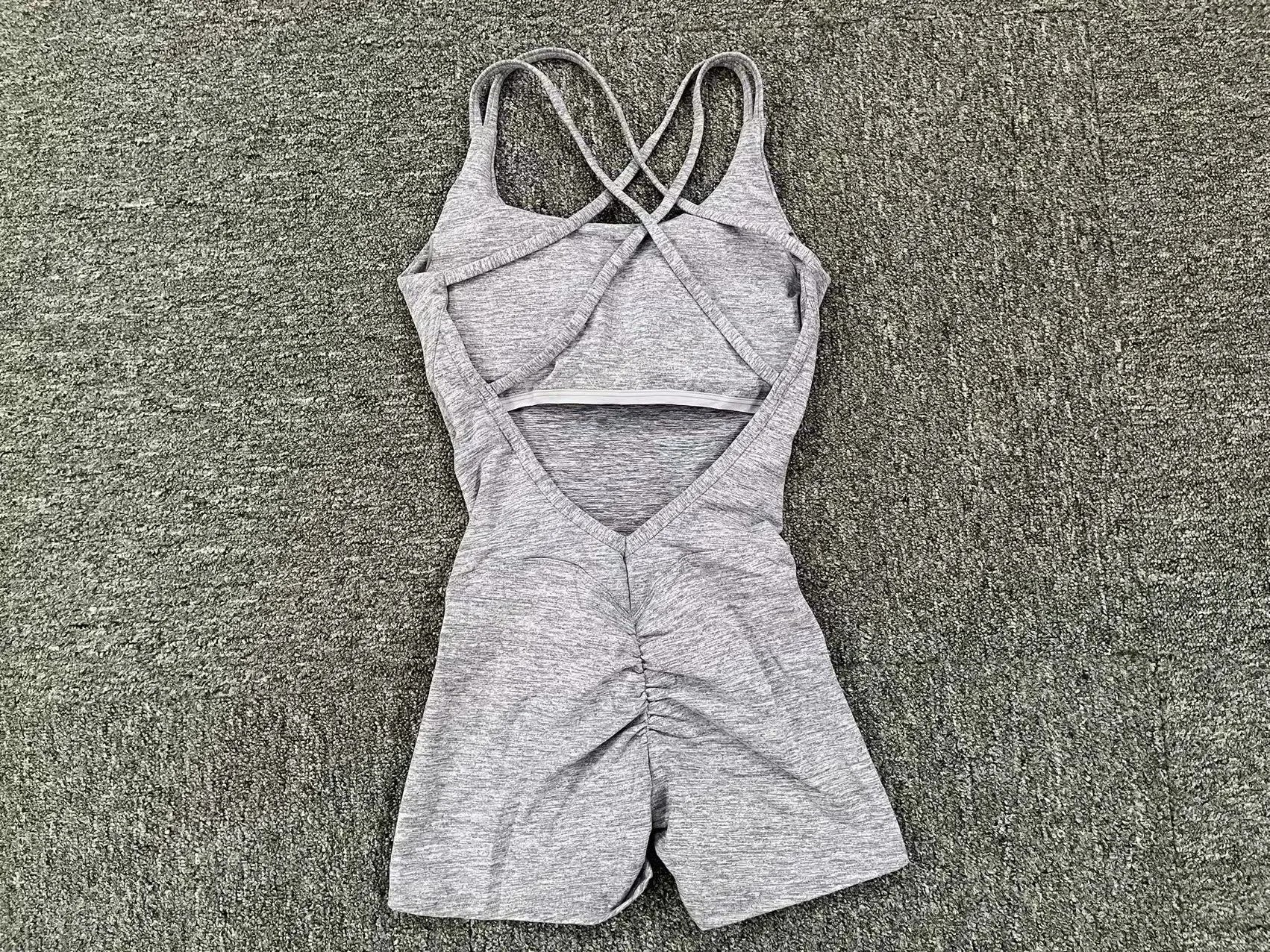 Padded Active Wear Gym Yoga Bodysuit Women Fitness Clothing Women Workout Female Sports Outfit Suits Exercise Jumpsuit