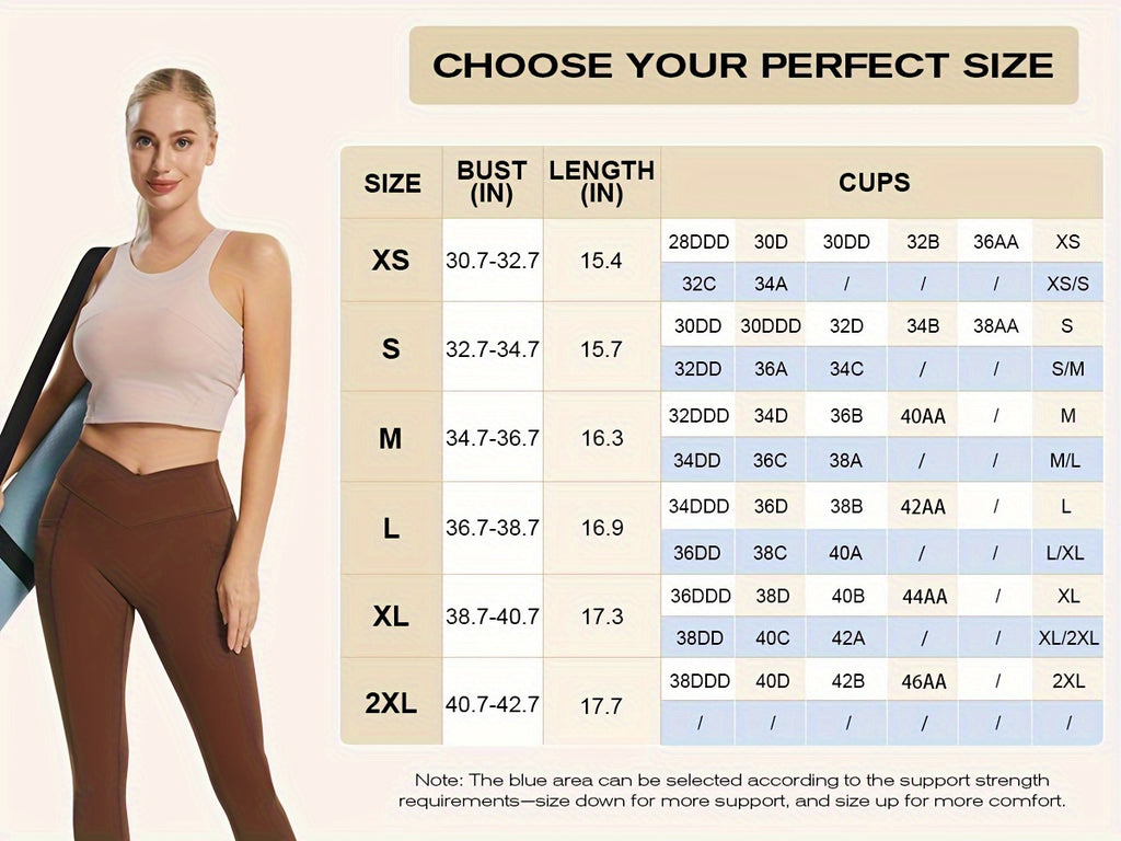 Women's Racerback Sports Tank Top - Athletic Built-in Bra Crop Vest For Running And Yoga, Sleeveless Workout Active Wear